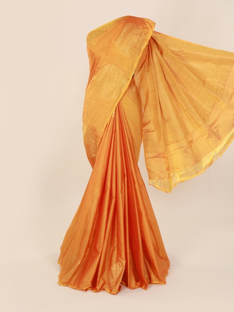 

Pothys Mustard Yellow Silk Cotton Woven Design Kanjeevaram Saree