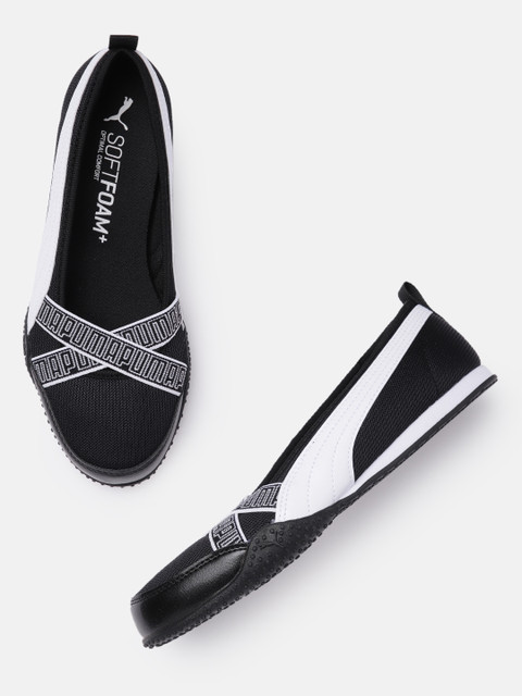 

Puma Women Black & White Printed Bella Ballerinas