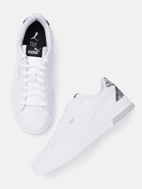 

Puma Women Carina Crew Untamed Su SoftFoam Casual Shoes, White