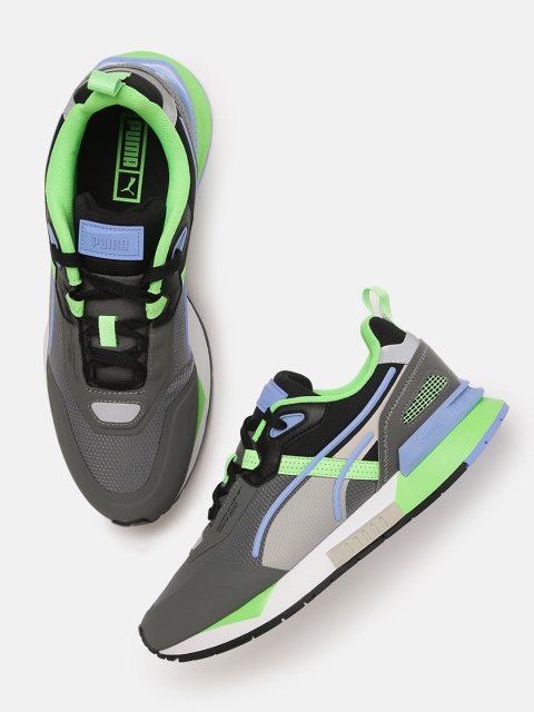 

Puma Unisex Grey Solid Mirage Tech Sneakers