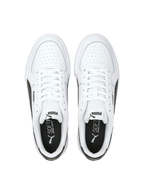 

Puma Unisex White Caven SoftFoam Sneakers