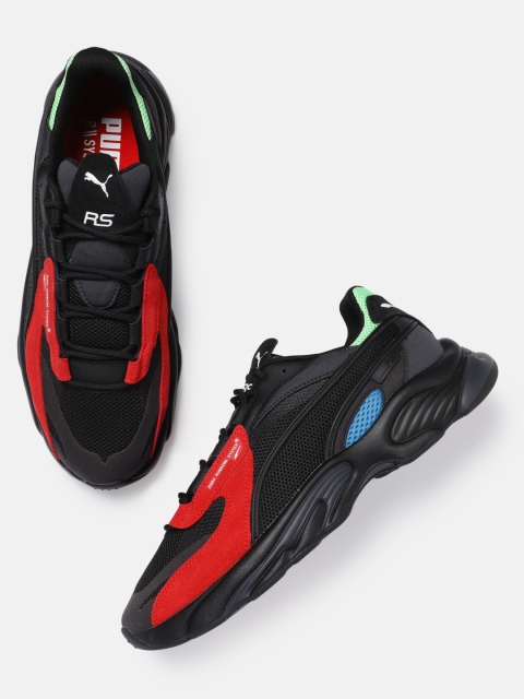 

Puma Unisex Black & Red Colourblocked RS-Connect Lazer Sneakers