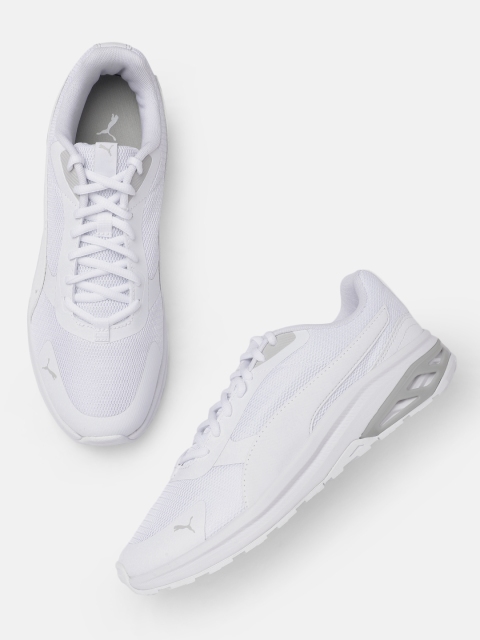 

Puma Unisex White Solid Unlock Sneakers