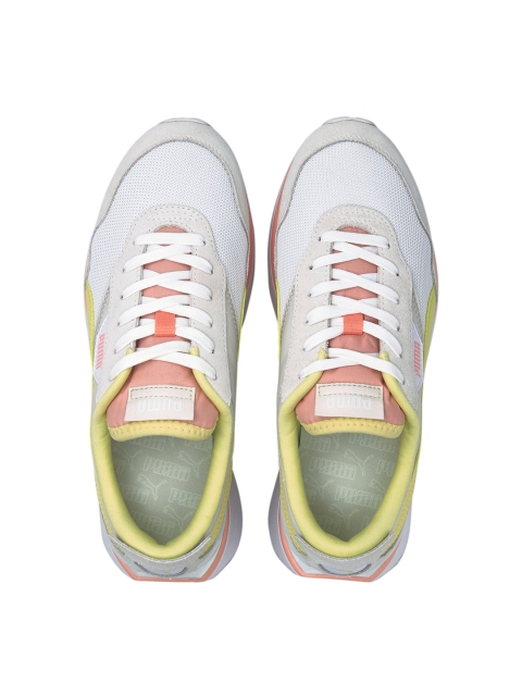 

Puma Women White Colourblocked Cruise Rider Silk Road Sneakers