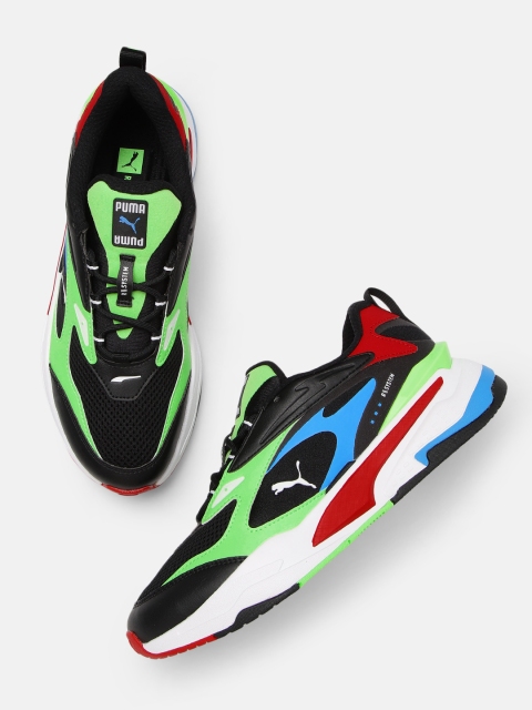 

Puma Unisex Colourblocked RS-Fast Sneakers, Black