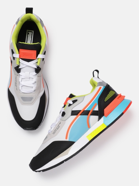 

Puma Unisex White Colourblocked Mirage Tech Sneakers