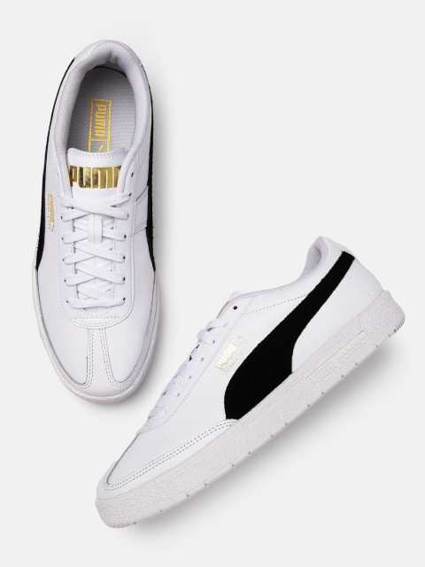 

Puma Unisex White Leather Oslo-City Sneakers