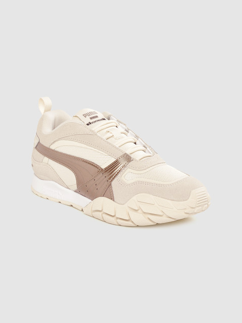 

Puma Women Beige Woven Design Kyron Neutrals Sneakers