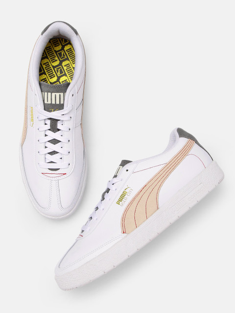 

Puma Unisex White Leather Oslo-City Decades Sneakers