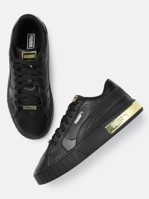 

Puma Women Black Cali Star Metallic Leather Sneakers