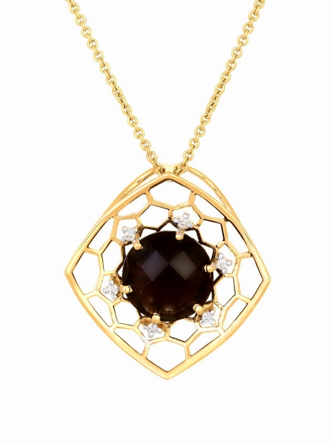 

Mia by Tanishq 14-Karat Gold Precious Pendant with Diamonds & Quartz