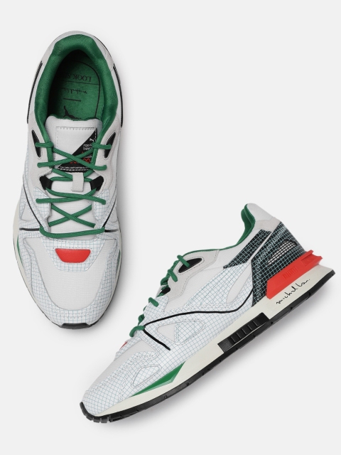 

Puma Unisex White & Green Printed Mirage Mox Michael Lau Sneakers