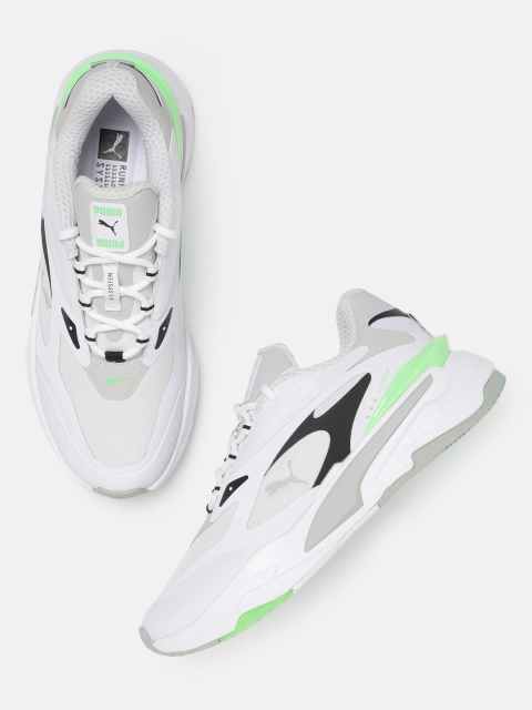 

Puma Unisex White & Grey Solid RS-FAST TECH Sneakers