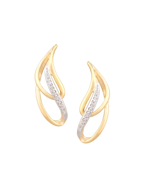 

Mia by Tanishq 14-Karat Gold Precious Earrings with Diamonds