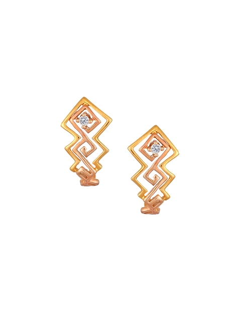 

Mia by Tanishq 14-Karat Gold Precious Earrings with Diamonds