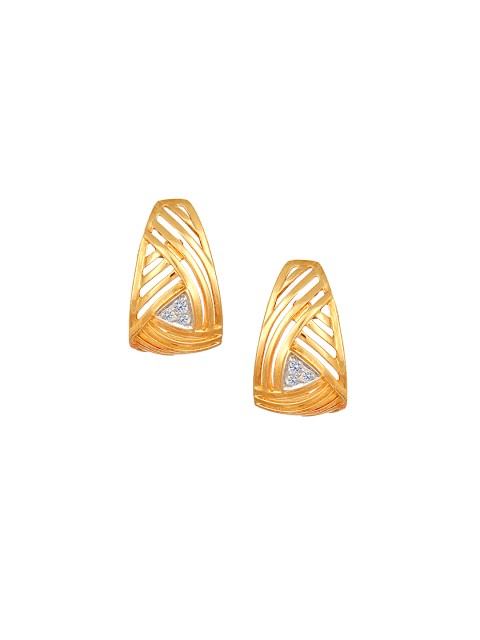 

Mia by Tanishq 14-Karat Gold Precious Earrings with Diamonds
