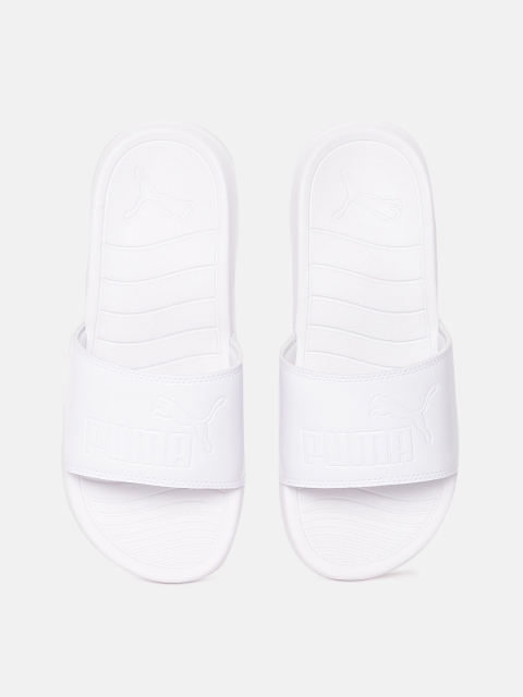 

Puma Women White Printed Popcat 20 Sliders