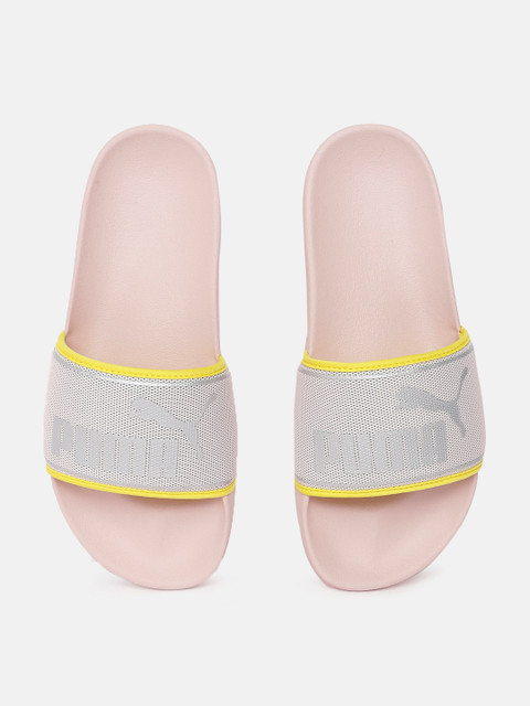 

Puma Women Grey & Pink Printed Leadcat FTR Ocean Queen Sliders