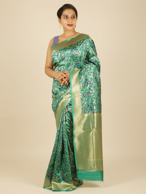 

Pothys Green Woven Design Jute Silk Saree