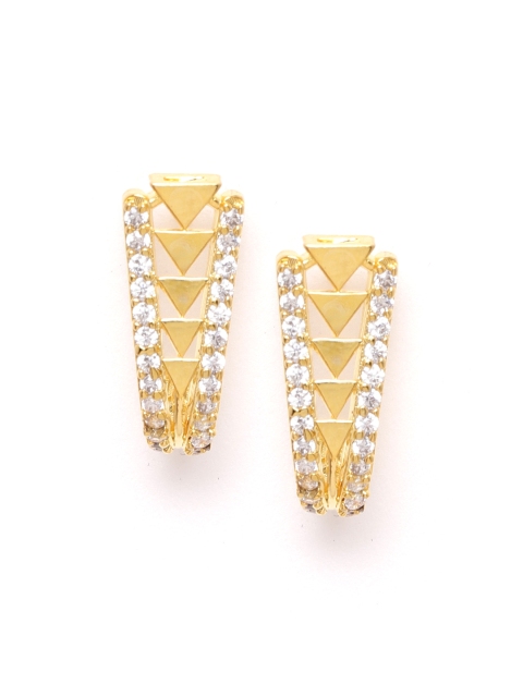 

MUCH MORE Gold-Plated Contemporary CZ-Studs
