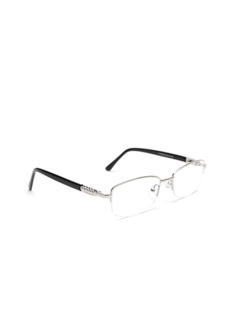 

COOLWINKS Unisex Silver-Toned Solid Half Rim Rectangle Frames E10B6208