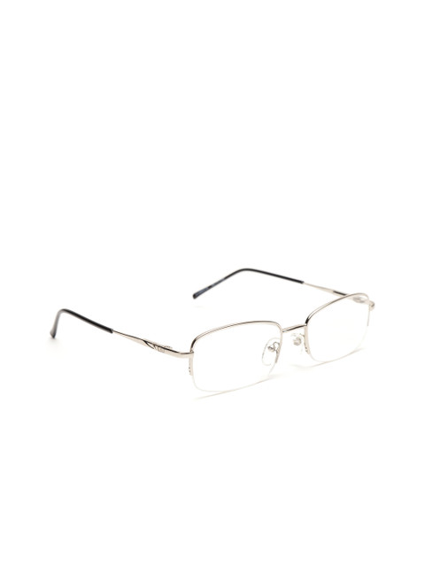

COOLWINKS Unisex Silver-Toned & Black Solid Half Rim Rectangle Frames COOLWINK114027