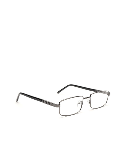 

COOLWINKS Unisex Gunmetal-Toned Solid Full Rim Rectangle Frames COOLWINK113996, Metallic
