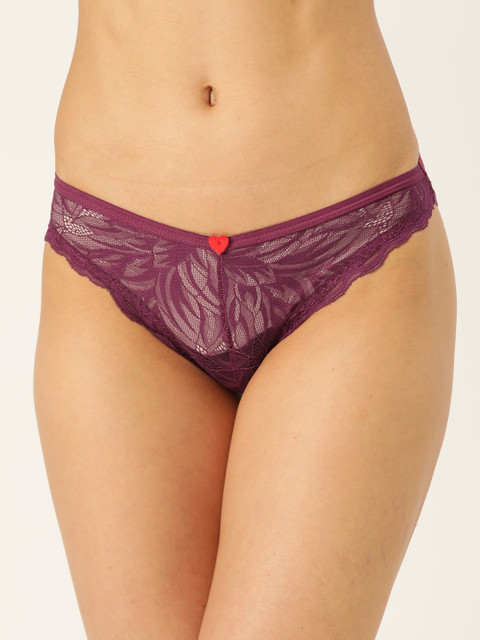 

DressBerry Women Purple Lace Bikini Briefs DB-VAL-DLVP-12-D1
