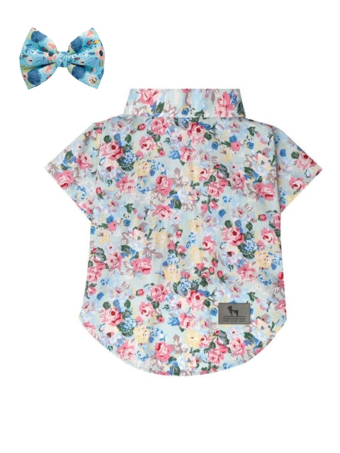 

Heads Up For Tails Blue Shirt & Bow Tie For Dogs