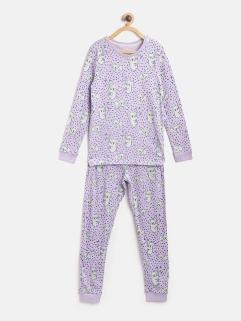 

Marks & Spencer Girls Lavender & Grey Koala Print Night Suit
