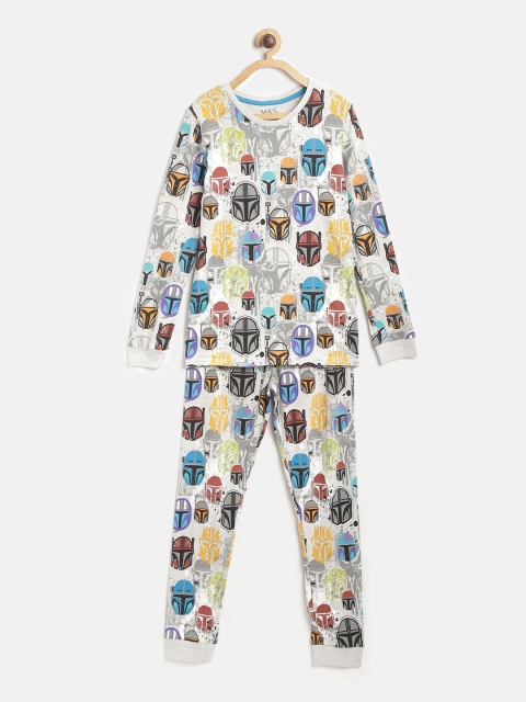 

Marks & Spencer Boys Multicoloured Mandalorian Helmet Print Night suit, Multi