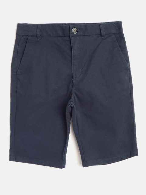 

Marks & Spencer Boys Navy Blue Solid Sustainable Regular Fit Shorts