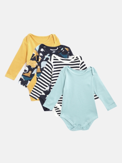 

Marks & Spencer Kids Pack of 5 Organic Cotton Sustainable Bodysuits, Blue