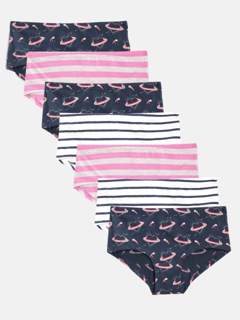 

Marks & Spencer Girls Pack of 7 Hipster Briefs, Navy blue