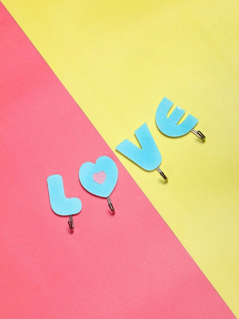 

YOYOSO Set Of 2 Blue 4-Pcs Love Hooks