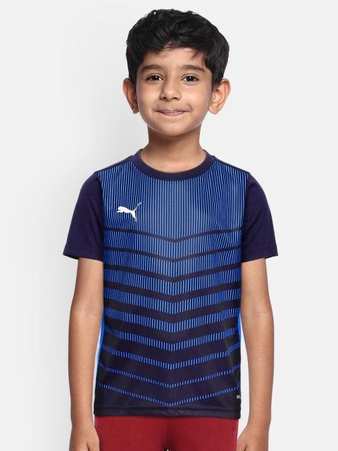 

Puma Boys Blue Printed ftblPLAY Graphic T-shirt, Navy blue