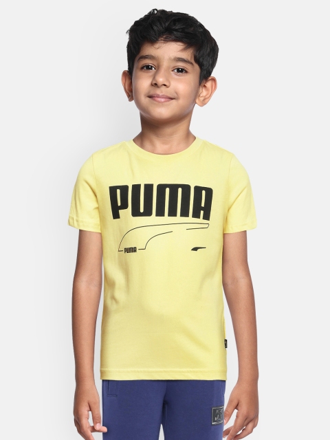 

Puma Boys Yellow Printed Rebel T-shirt