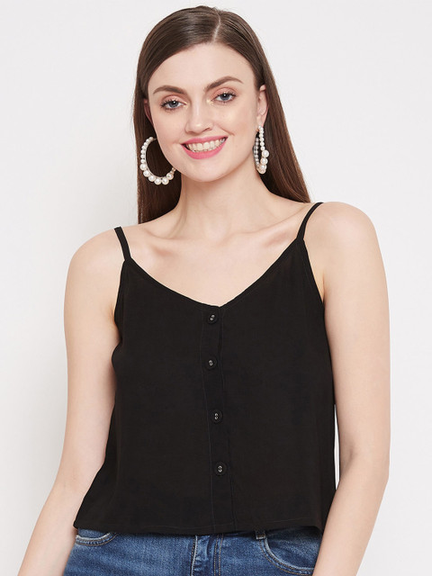 

LUCERO Women Black Solid Top