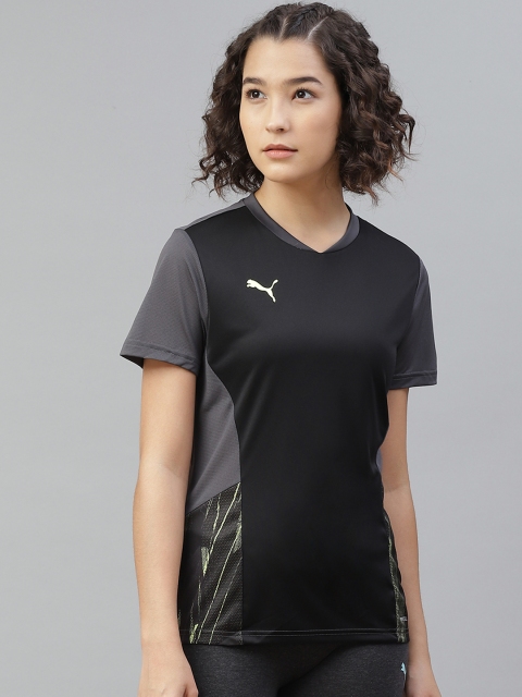 

Puma Women Black Solid individualCUP Football Jersey T-shirt