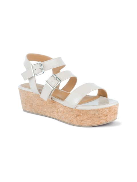 

London Rag Women Off-White Solid Flatform Heels