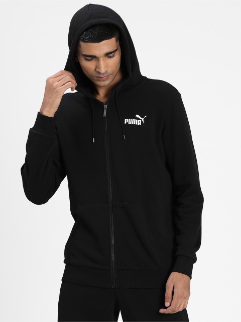 

Puma Men Black BIG LOGO FZ Sporty Jacket