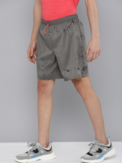 

Puma Men Grey Paint Splatter Printed Regular Fit RUN LAUNCH GRAPHIC 7" Sports Shorts