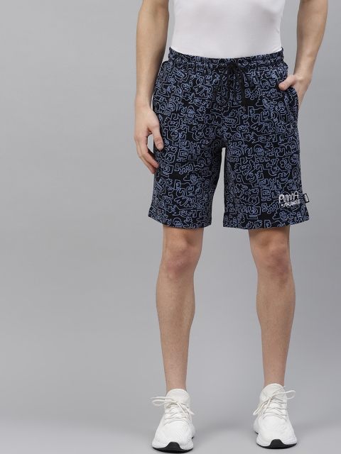 

Puma x MR DOODLE Men Black All Over Print Regular Fit Sports Shorts