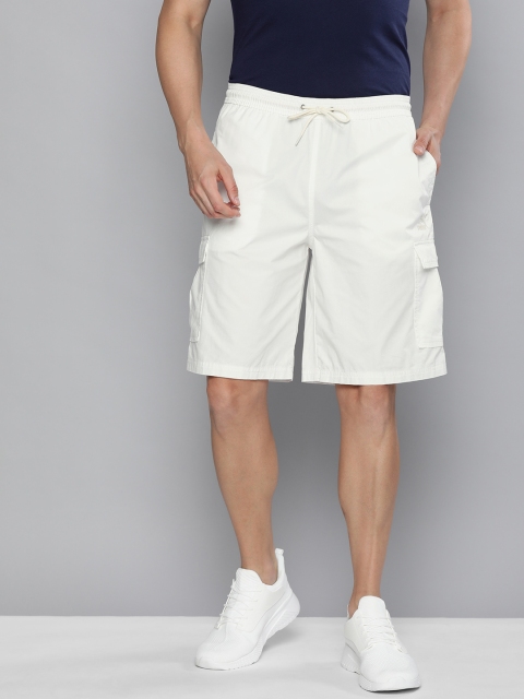 

Puma Men White Solid Regular Fit 10" Classics Cargo Shorts