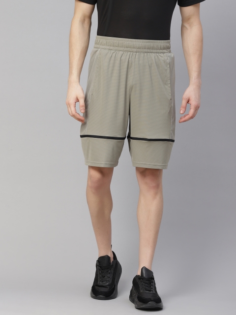 

Puma Men Olive Green Solid Train Graphic Knit 9" Shorts