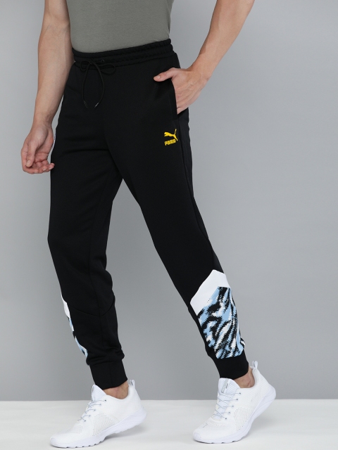 

Puma Men's Black and Blue Printed MCFC Track Pants
