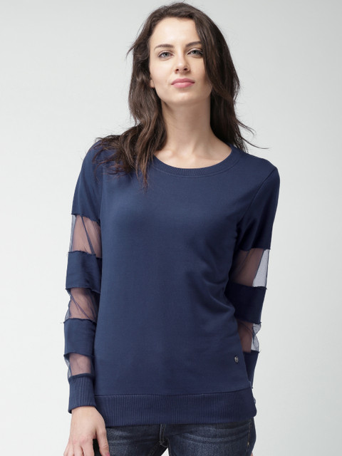 

Mast & Harbour Navy Sweatshirt, Navy blue