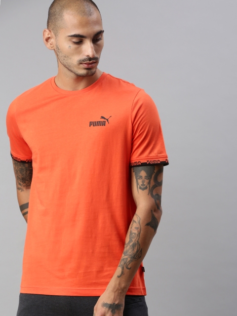 

Puma Men Orange Typography 1 Printed Pure Cotton T-shirt