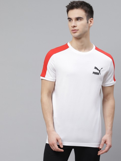 

Puma Men White Iconic T7 Solid T-Shirt