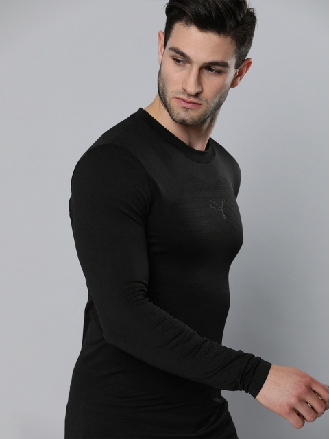 

Puma Men Black DryCell SEAMLESS BODYWEAR Running T-shirt